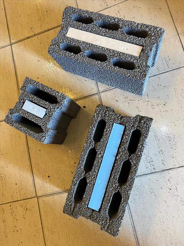  سوبر بركاني معزول ازرق ضغط  ٣٥ مقاس 20x20x40 